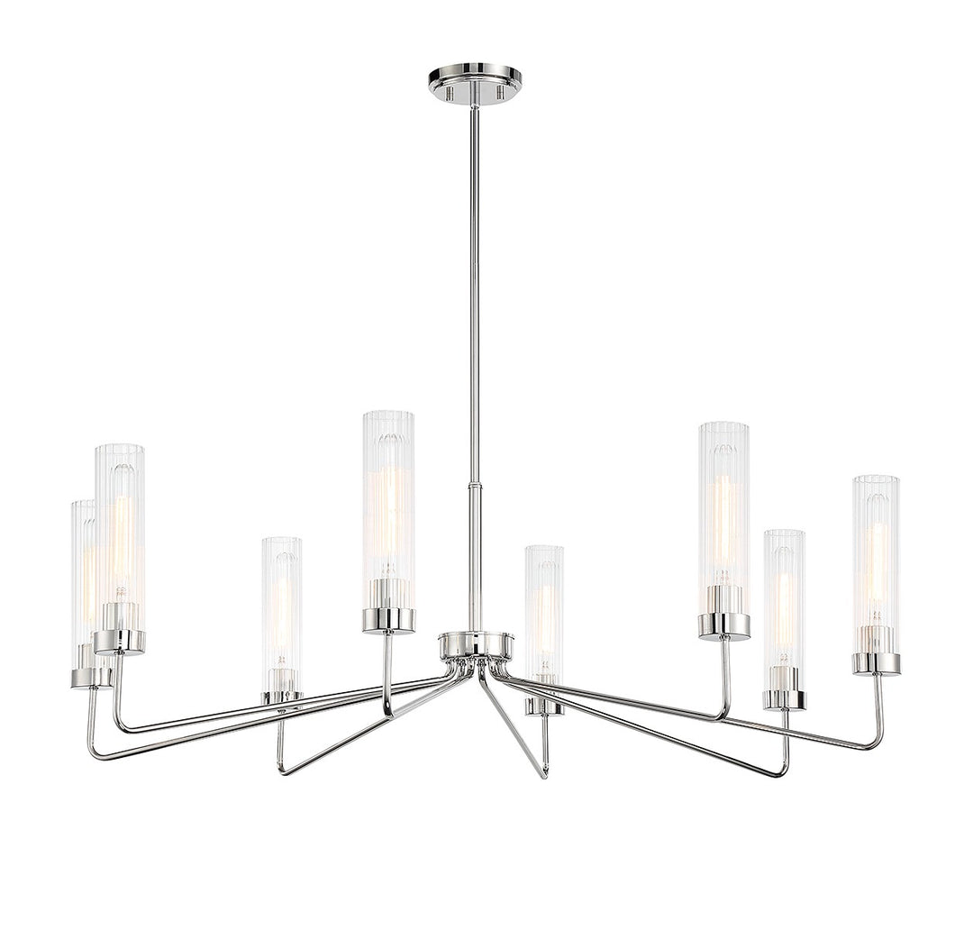 Savoy House Baker 1-8860-8-109 Chandelier Light - Polished Nickel