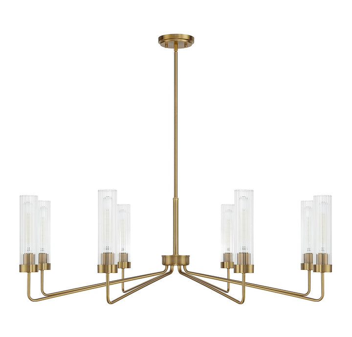 Savoy House Baker 1-8860-8-322 Chandelier Light - Warm Brass