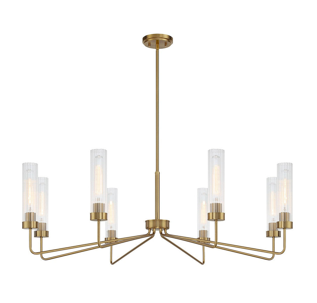 Savoy House Baker 1-8860-8-322 Chandelier Light - Warm Brass