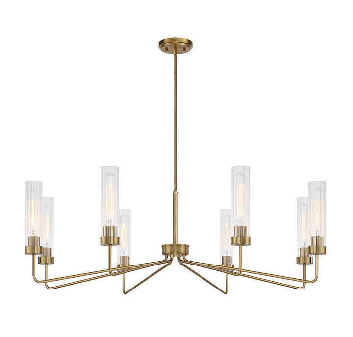 Savoy House Baker 1-8860-8-322 Chandelier Light - Warm Brass