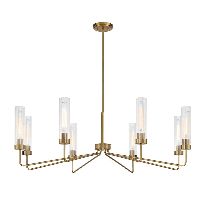 Savoy House Baker 1-8860-8-322 Chandelier Light - Warm Brass