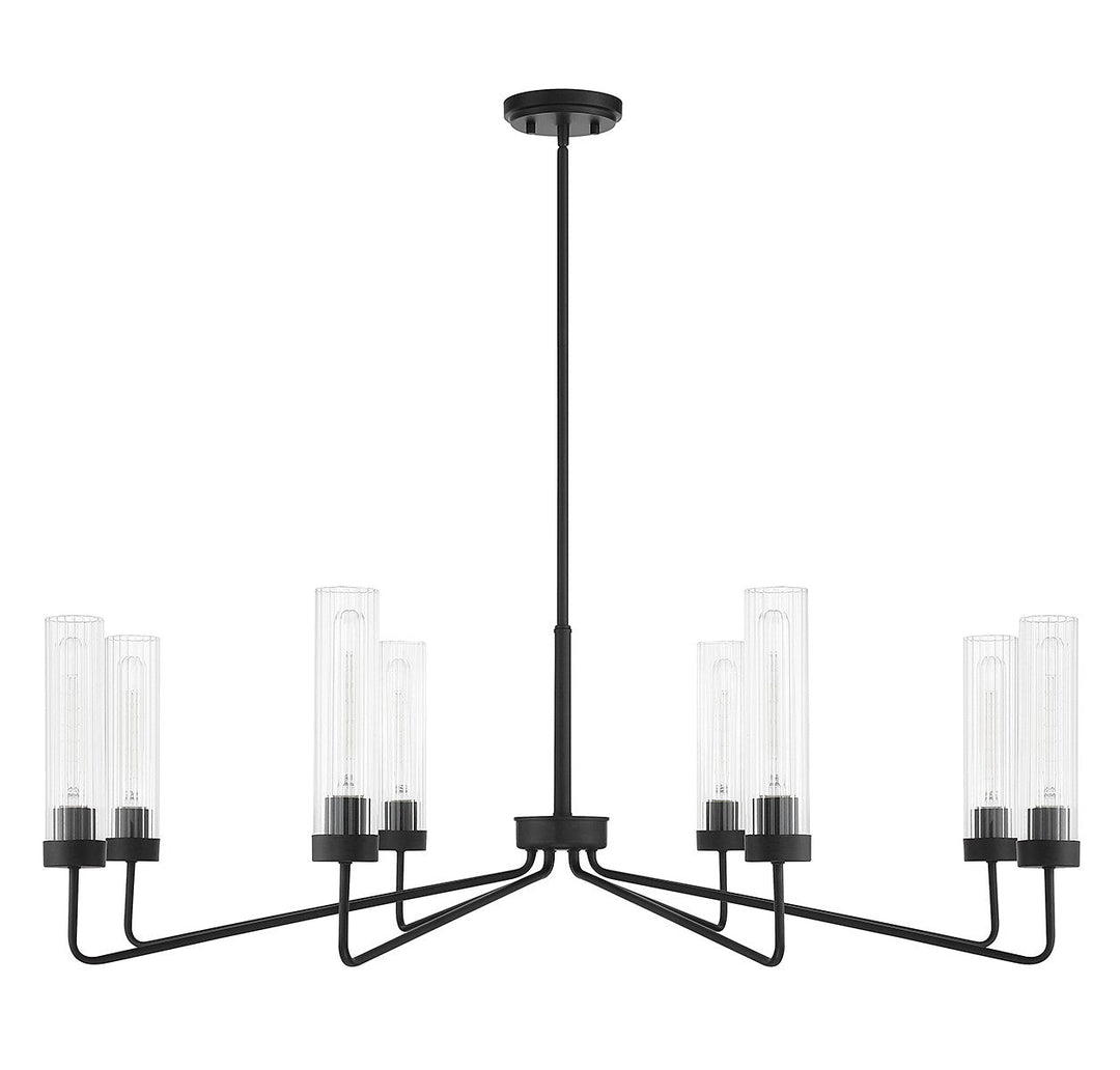 Savoy House Baker 1-8860-8-89 Chandelier Light - Matte Black