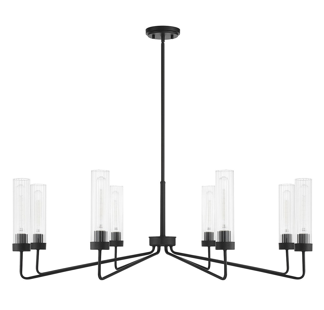Savoy House Baker 1-8860-8-89 Chandelier Light - Matte Black
