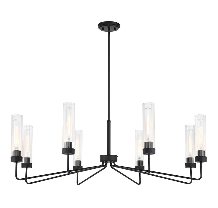 Savoy House Baker 1-8860-8-89 Chandelier Light - Matte Black