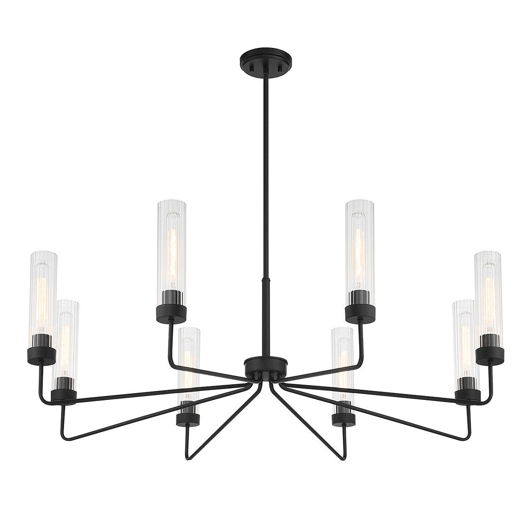Savoy House Baker 1-8860-8-89 Chandelier Light - Matte Black