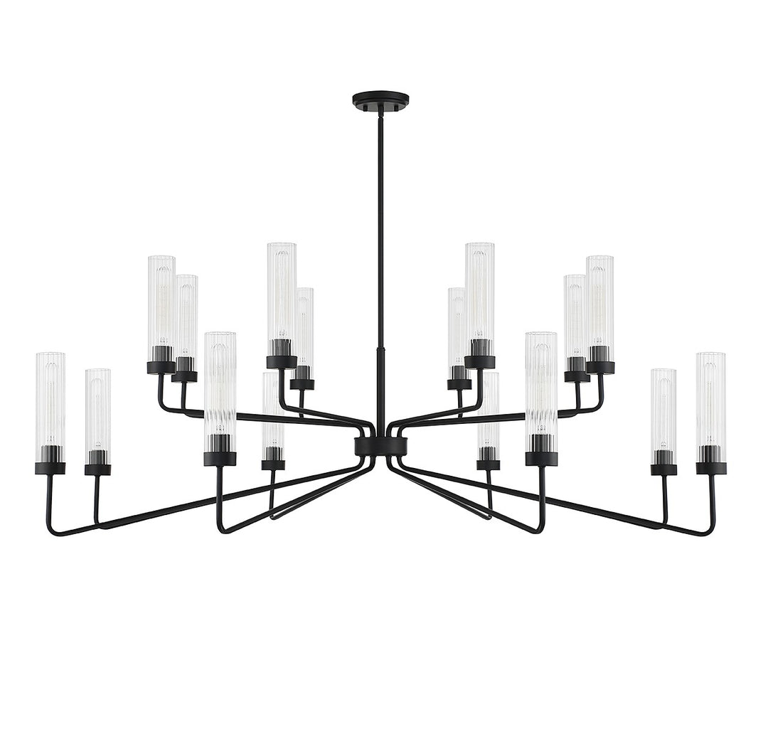 Savoy House Baker 1-8862-16-89 Chandelier Light - Matte Black