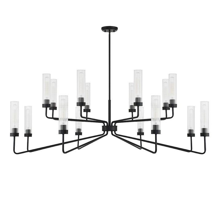 Savoy House Baker 1-8862-16-89 Chandelier Light - Matte Black