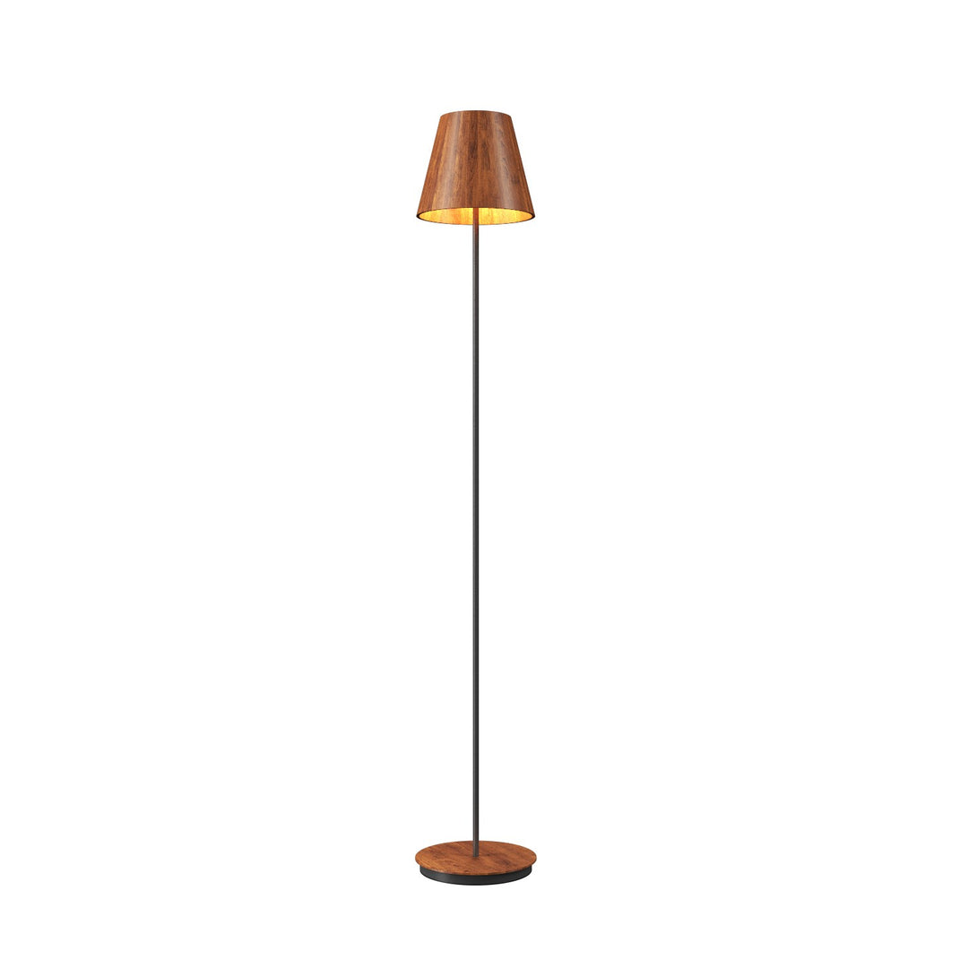 Accord Lighting 3053.06 Conical One Light Floor Lamp Floor Lamp Imbuia