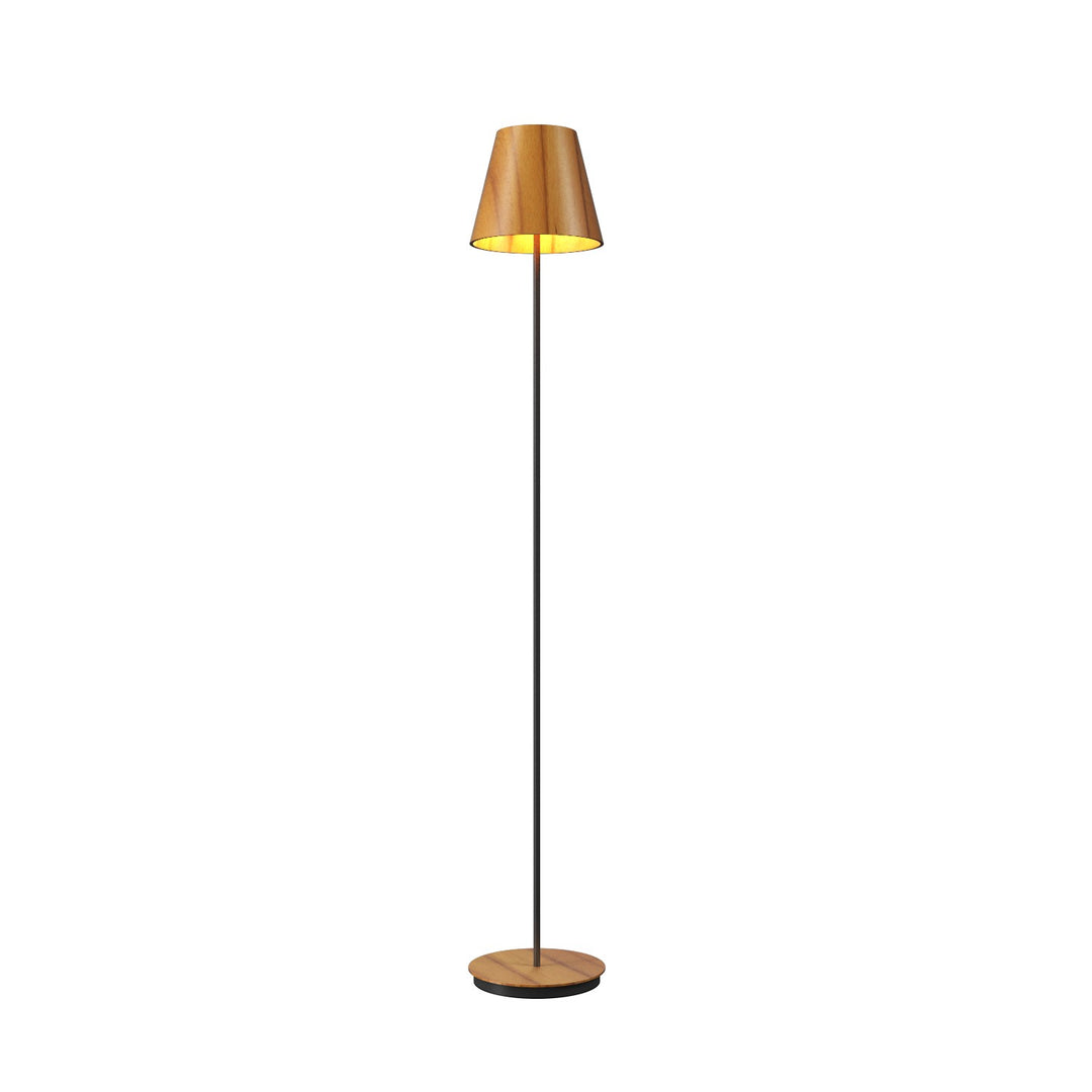 Accord Lighting 3053.12 Conical One Light Floor Lamp Floor Lamp Teak