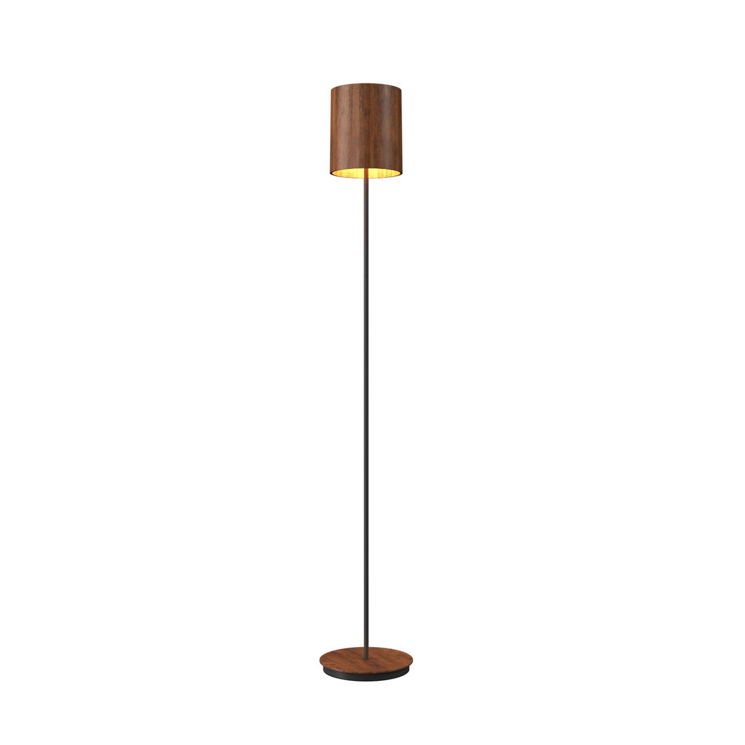 Accord Lighting 3054.06 Cylindrical One Light Floor Lamp Floor Lamp Imbuia