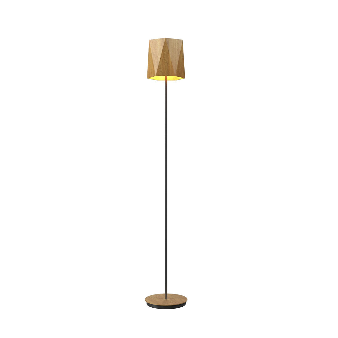 Accord Lighting 3057.09 Facet One Light Floor Lamp Floor Lamp Louro Freijo