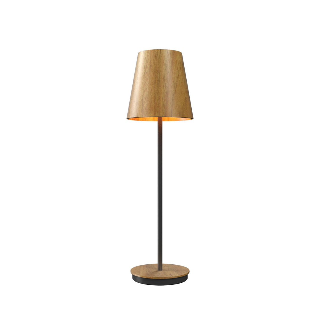 Accord Lighting 7078.09 Conical One Light Table Lamp Table Lamp Louro Freijo