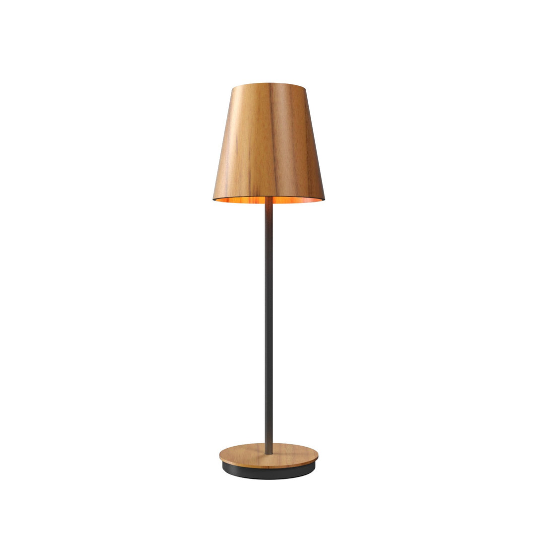 Accord Lighting 7078.12 Conical One Light Table Lamp Table Lamp Teak