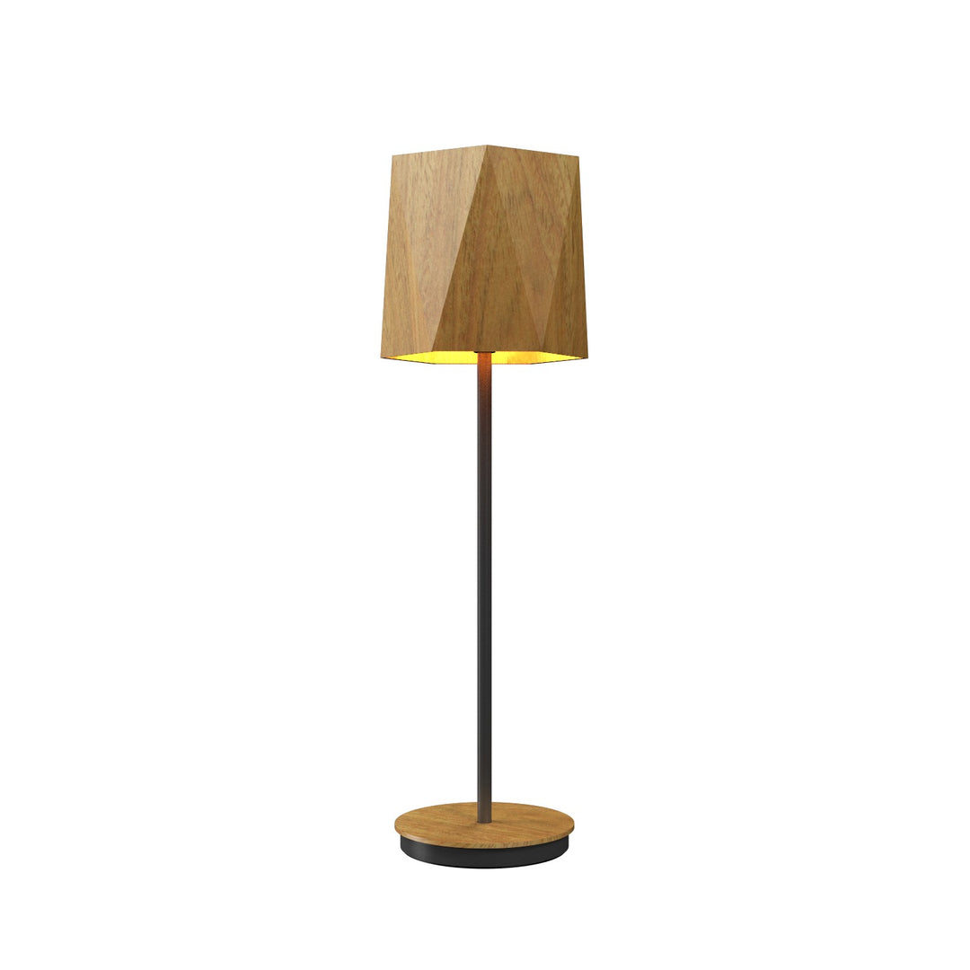 Accord Lighting 7084.09 Facet One Light Table Lamp Table Lamp Louro Freijo