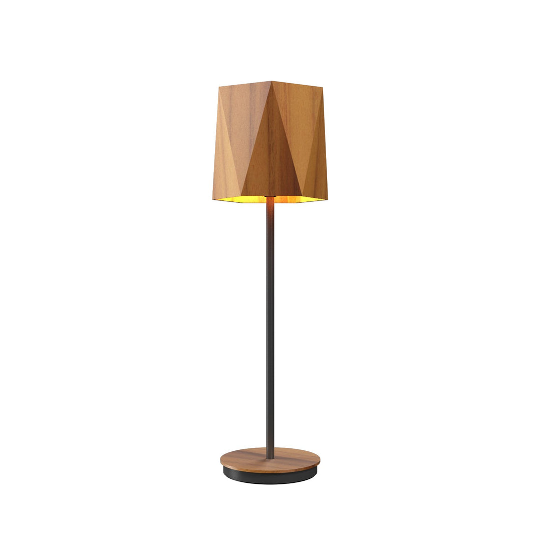 Accord Lighting 7084.12 Facet One Light Table Lamp Table Lamp Teak