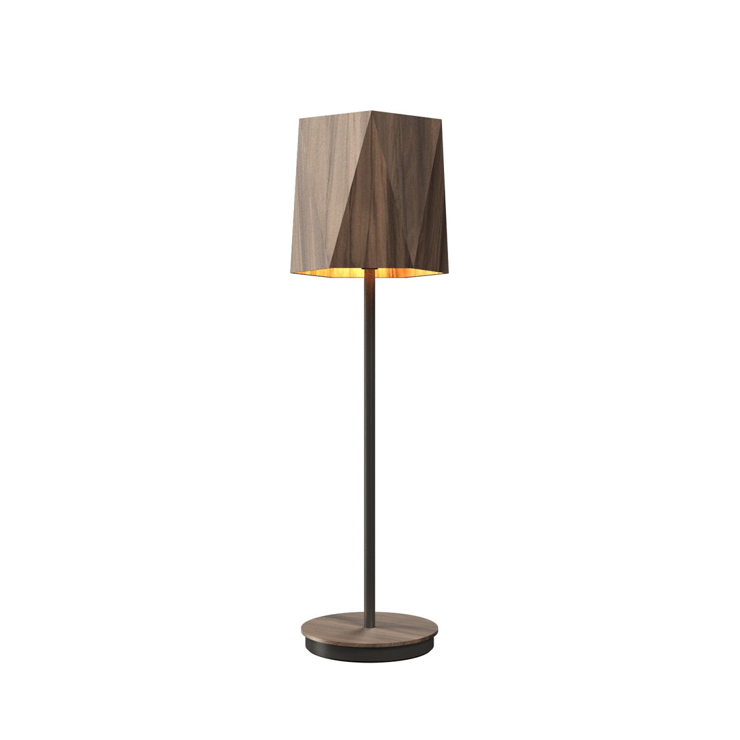 Accord Lighting 7084.18 Facet One Light Table Lamp Table Lamp American Walnut