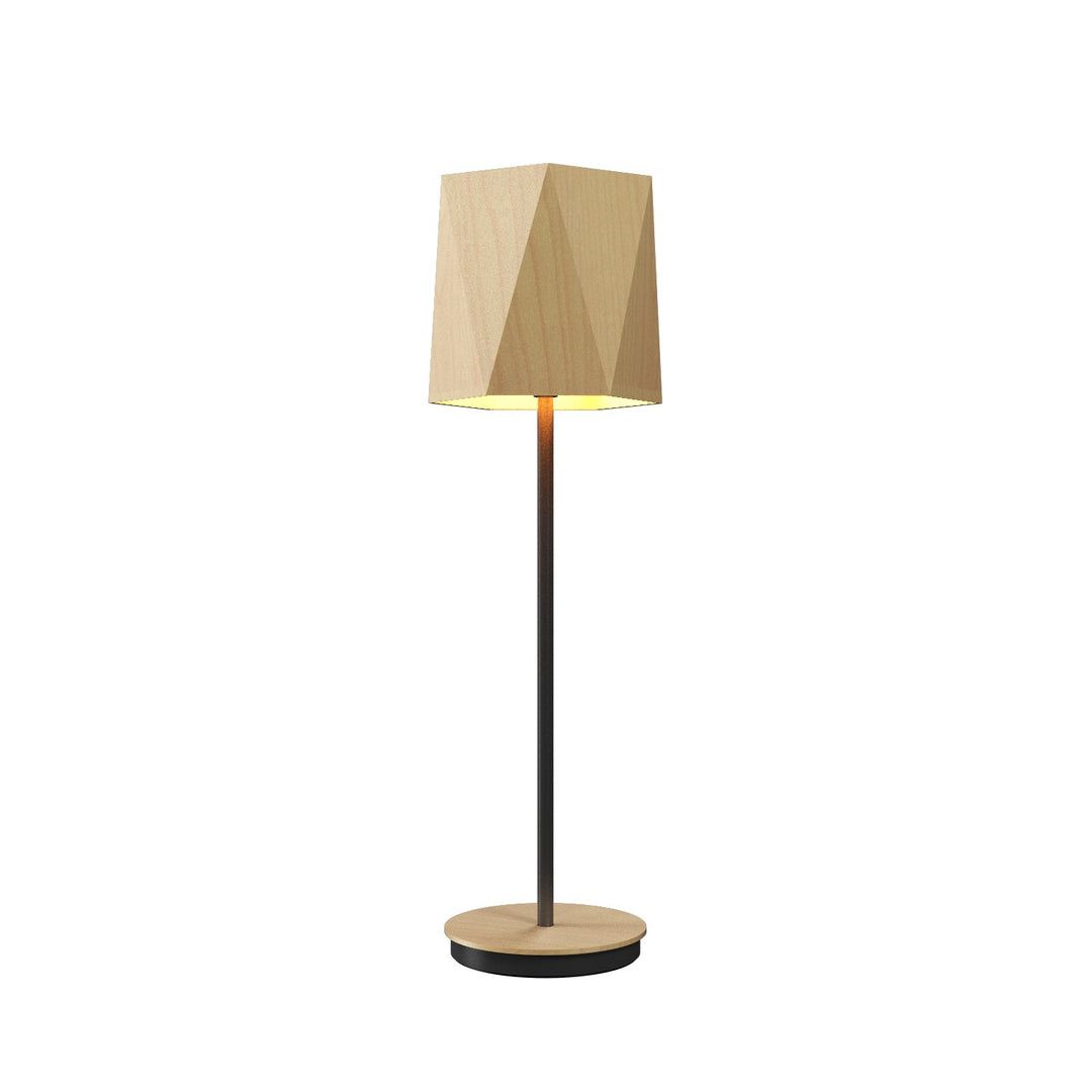 Accord Lighting 7084.34 Facet One Light Table Lamp Table Lamp Maple