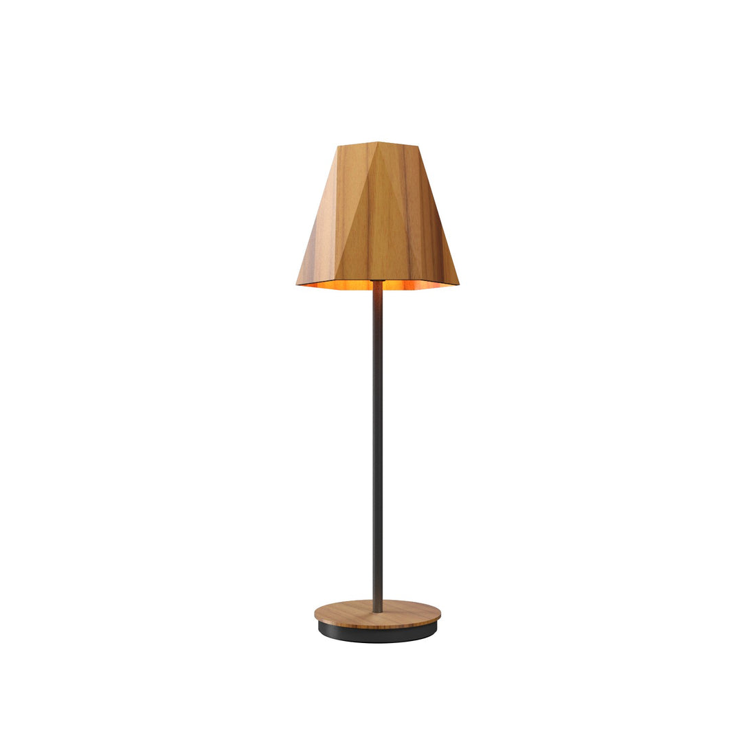 Accord Lighting 7085.12 Facet One Light Table Lamp Table Lamp Teak