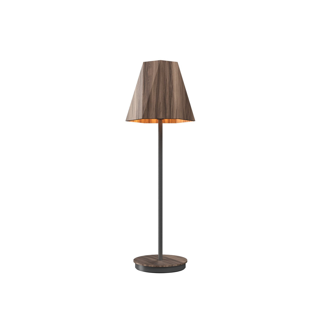 Accord Lighting 7085.18 Facet One Light Table Lamp Table Lamp American Walnut