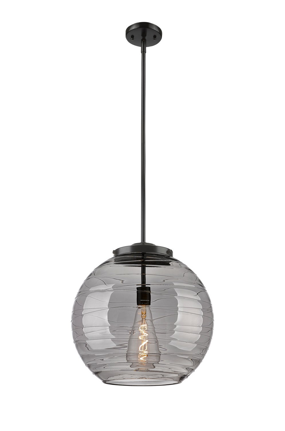 Innovations Ballston 221-1S-BK-G1213-16SM Pendant Light - Matte Black
