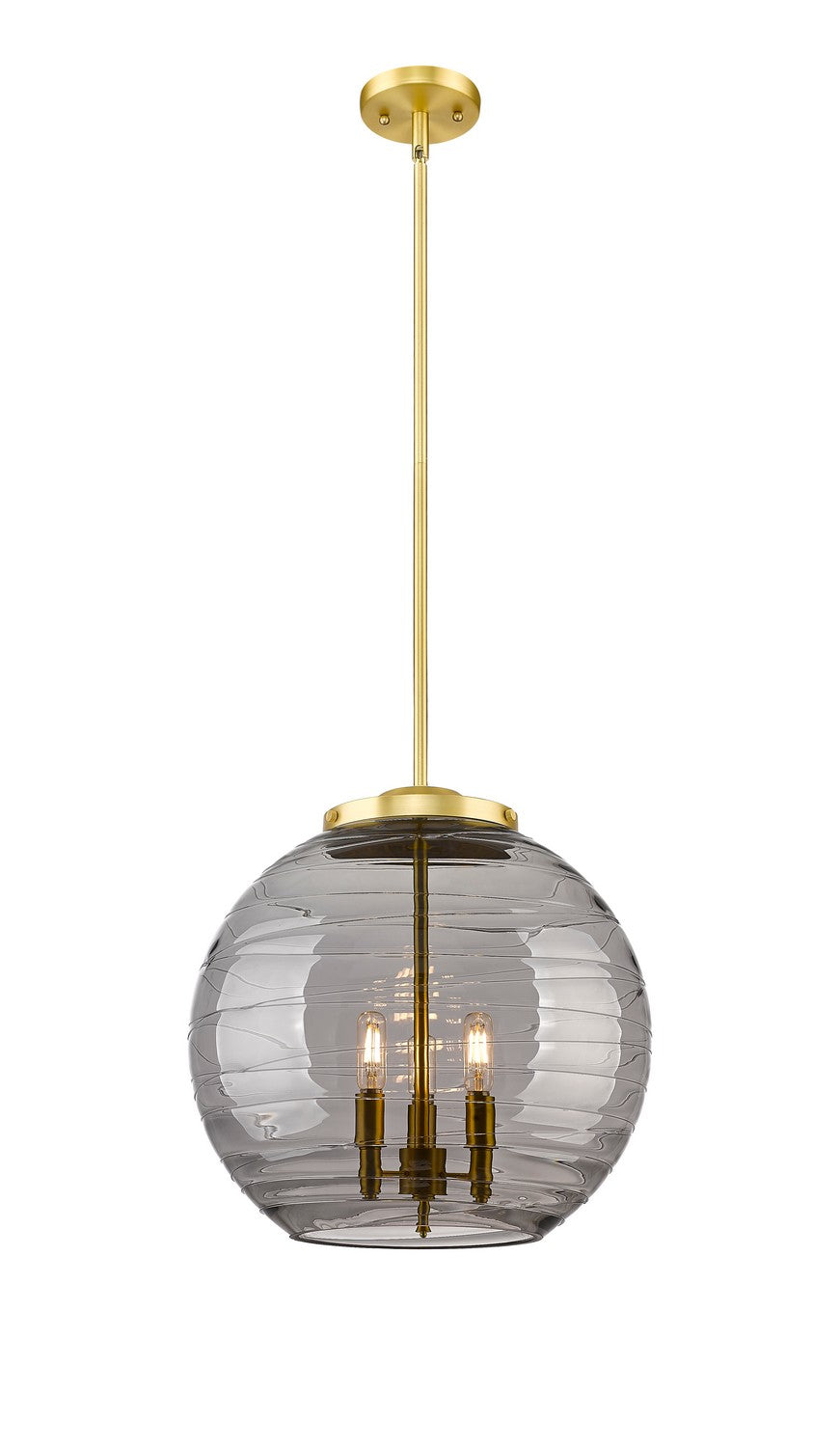 Innovations Ballston 221-3S-SG-G1213-16SM Pendant Light - Satin Gold