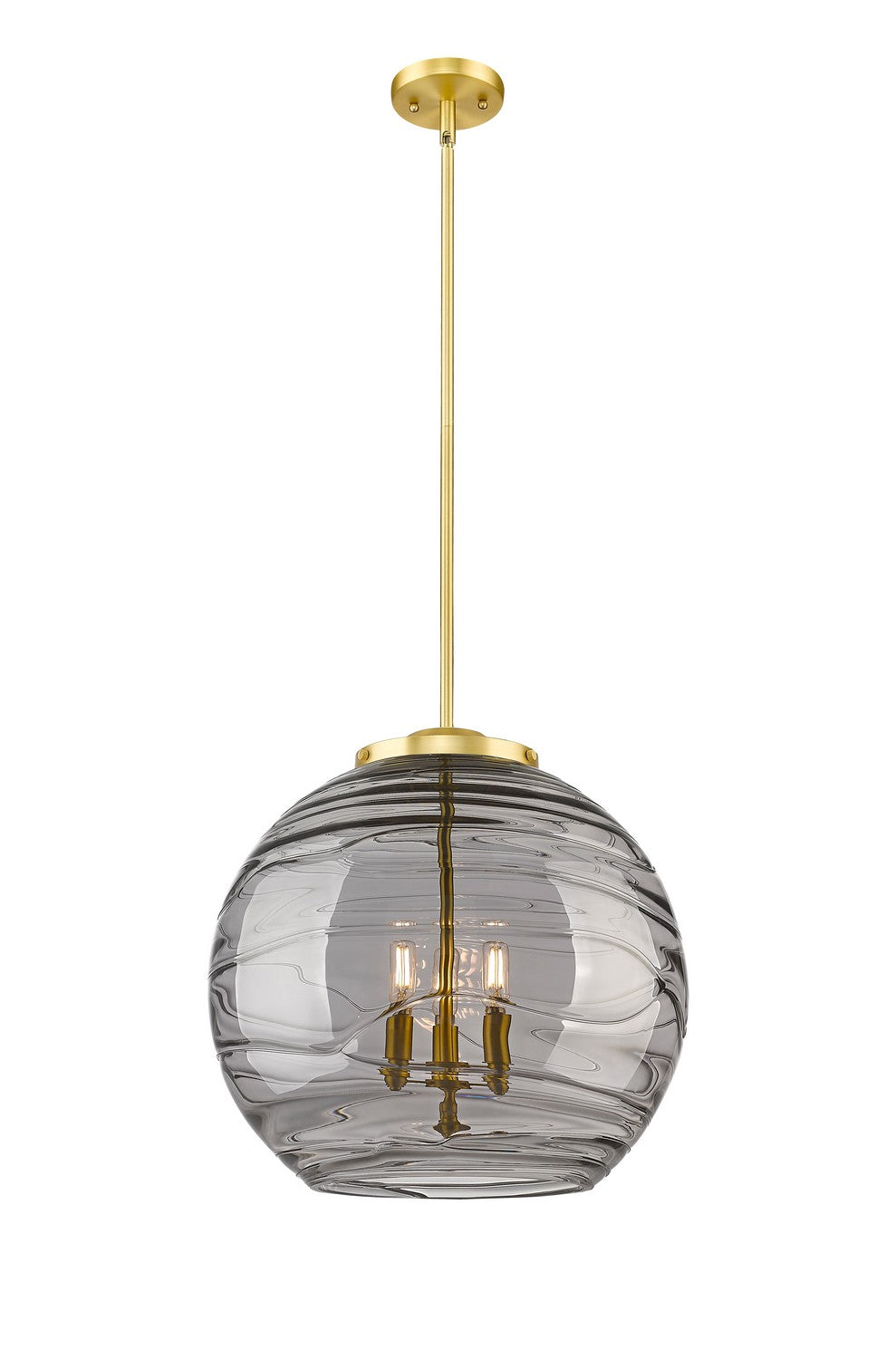 Innovations Ballston 221-3S-SG-G1213-18SM Pendant Light - Satin Gold