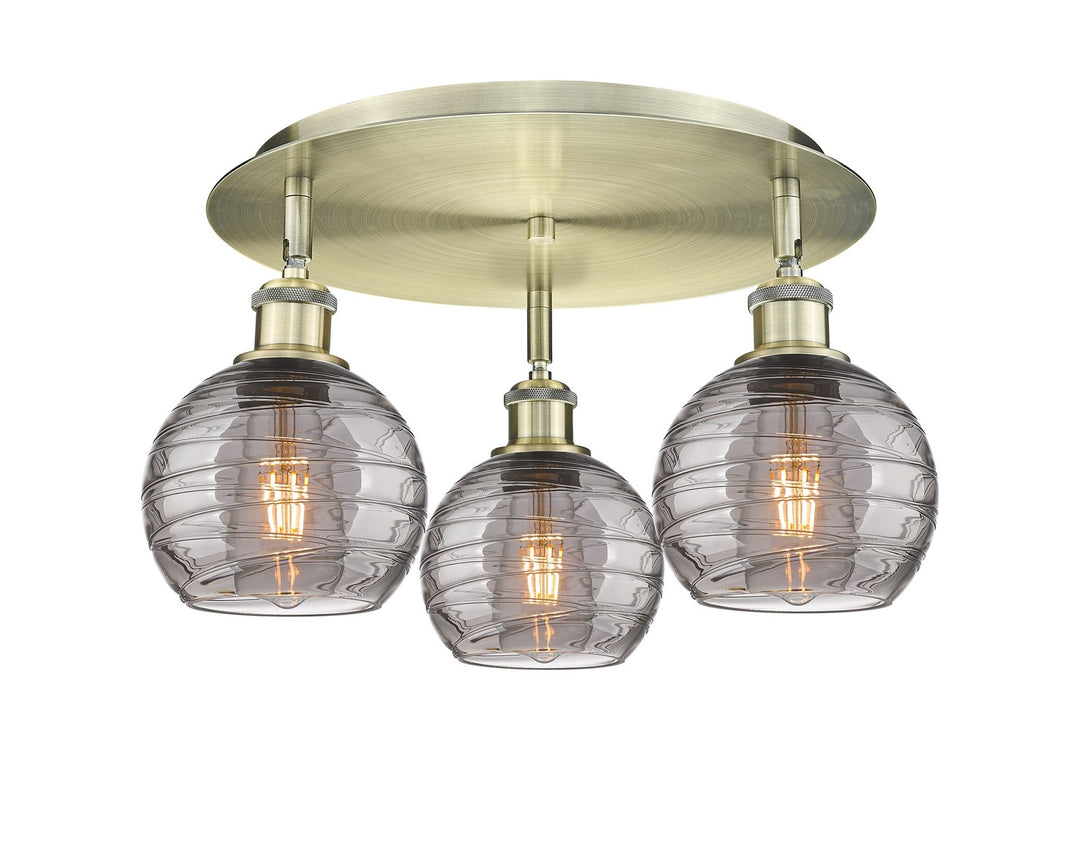 Innovations Downtown Urban 516-3C-AB-G1213-6SM Ceiling Light - Antique Brass