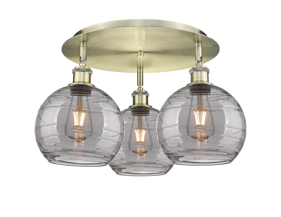 Innovations Downtown Urban 516-3C-AB-G1213-8SM Ceiling Light - Antique Brass