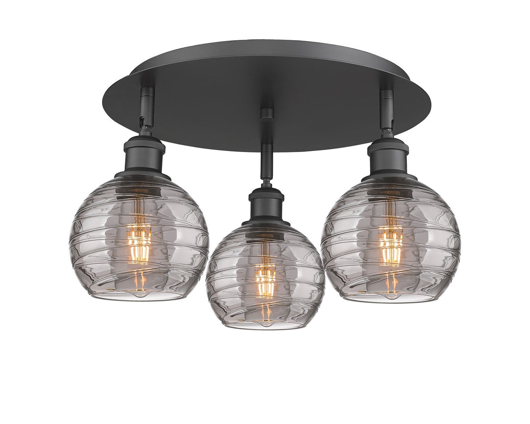 Innovations Downtown Urban 516-3C-BK-G1213-6SM Ceiling Light - Matte Black