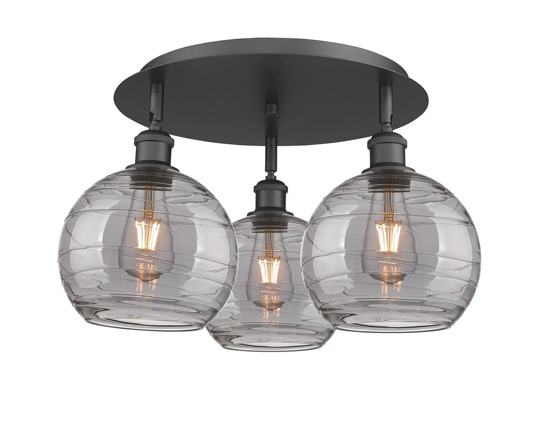 Innovations Downtown Urban 516-3C-BK-G1213-8SM Ceiling Light - Matte Black