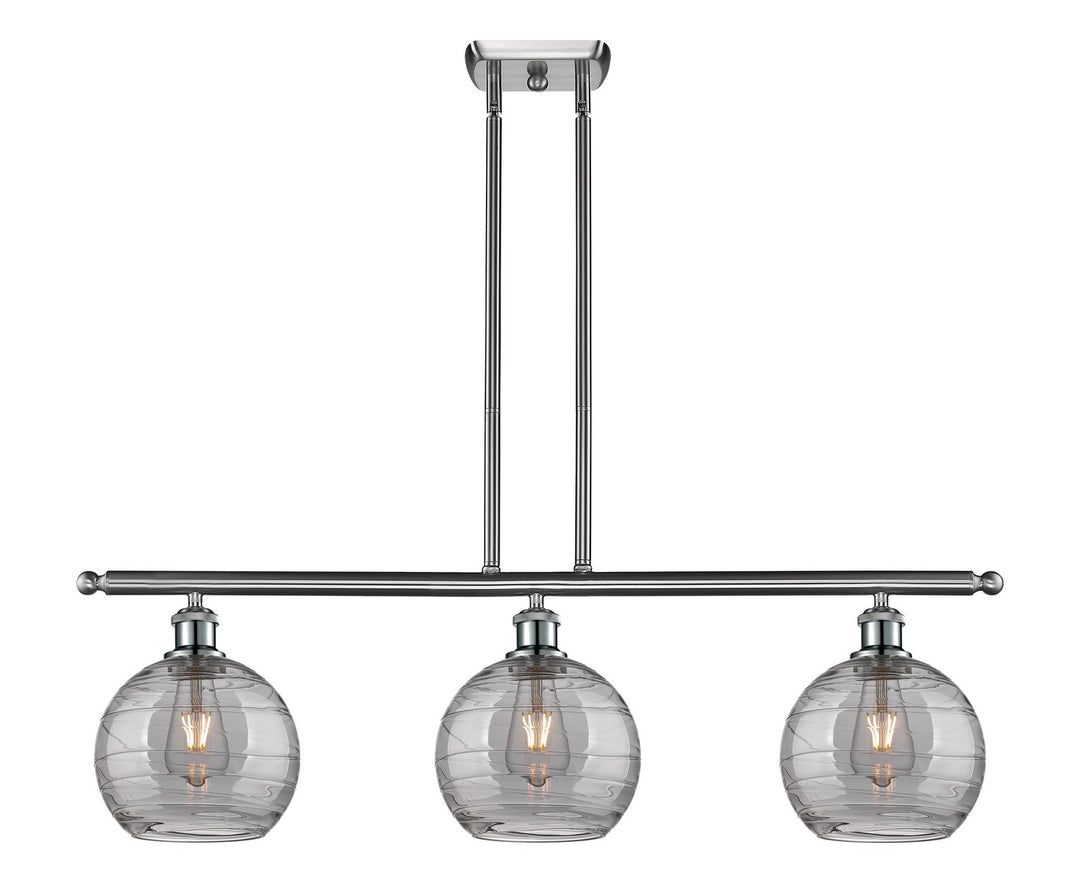 Innovations Ballston 516-3I-SN-G1213-8SM Chandelier Light - Brushed Satin Nickel