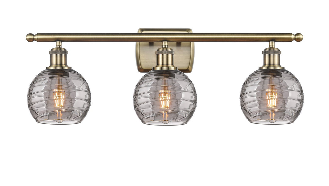 Innovations Ballston 516-3W-AB-G1213-6SM Bath Vanity Light 26 in. wide - Antique Brass