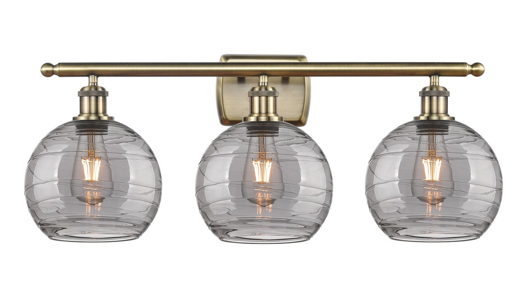 Innovations Ballston 516-3W-AB-G1213-8SM Bath Vanity Light 26 in. wide - Antique Brass