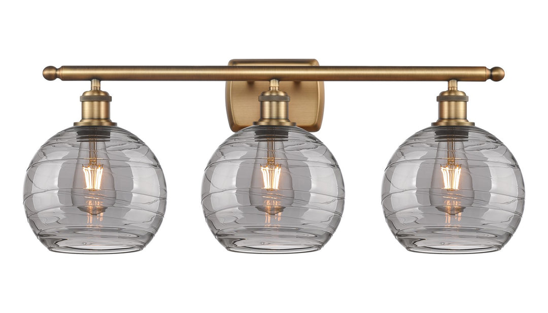 Innovations Ballston 516-3W-BB-G1213-8SM Bath Vanity Light 26 in. wide - Brushed Brass