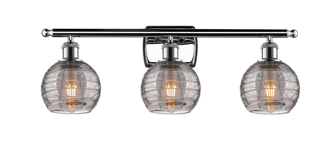 Innovations Ballston 516-3W-PC-G1213-6SM Bath Vanity Light 26 in. wide - Polished Chrome