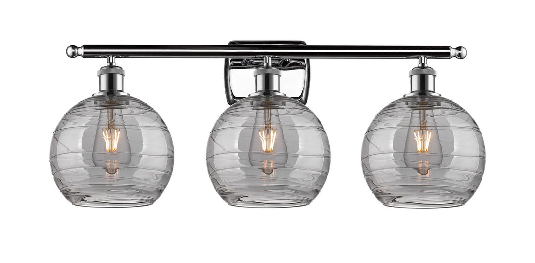 Innovations Ballston 516-3W-PC-G1213-8SM Bath Vanity Light 26 in. wide - Polished Chrome