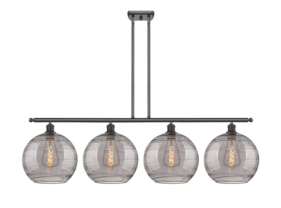Innovations Ballston 516-4I-BK-G1213-12SM Chandelier Light - Matte Black