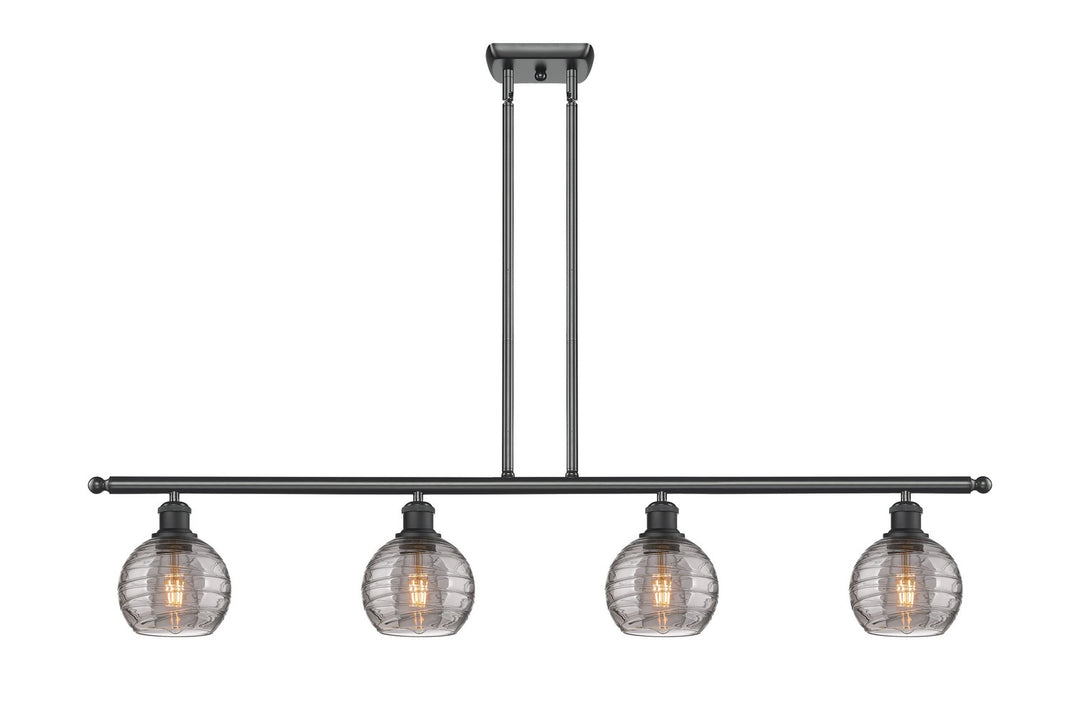 Innovations Ballston 516-4I-BK-G1213-6SM Chandelier Light - Matte Black