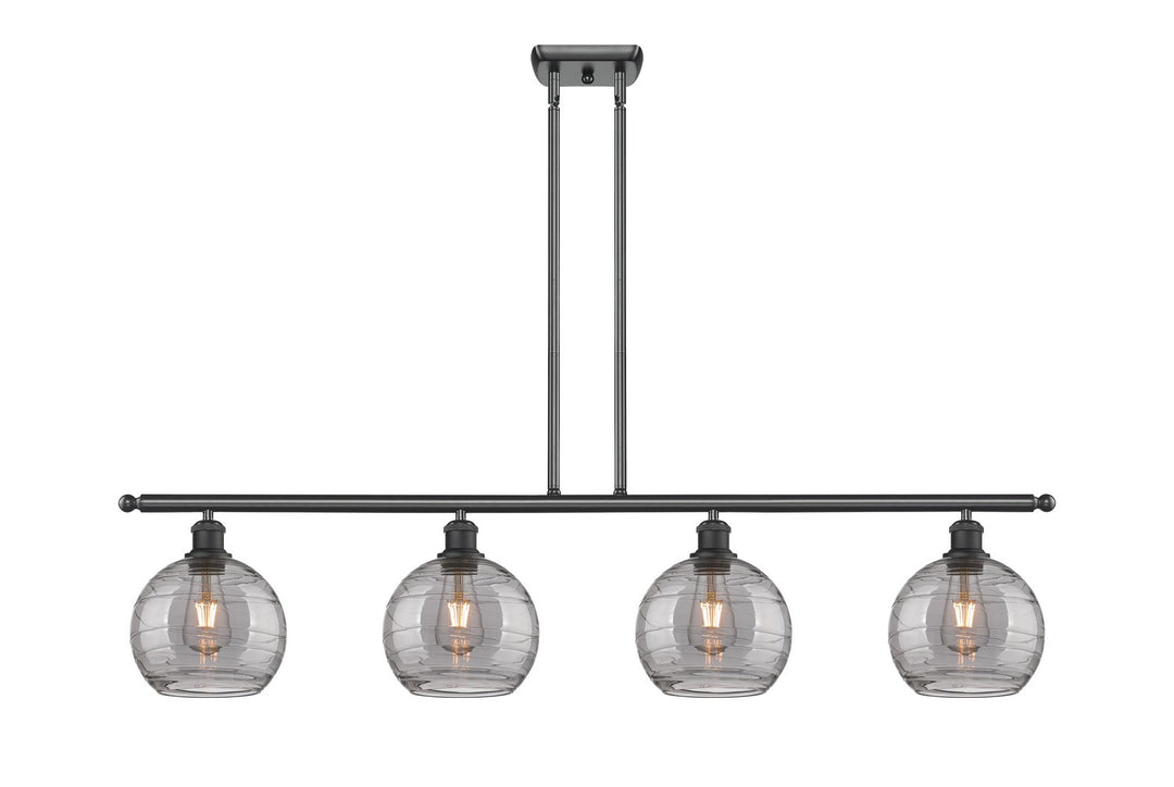 Innovations Ballston 516-4I-BK-G1213-8SM Chandelier Light - Matte Black