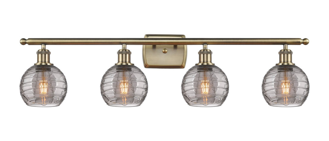 Innovations Ballston 516-4W-AB-G1213-6SM Bath Vanity Light 36 in. wide - Antique Brass