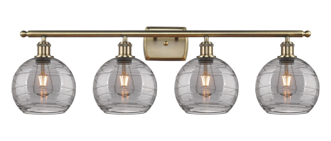 Innovations Ballston 516-4W-AB-G1213-8SM Bath Vanity Light 36 in. wide - Antique Brass