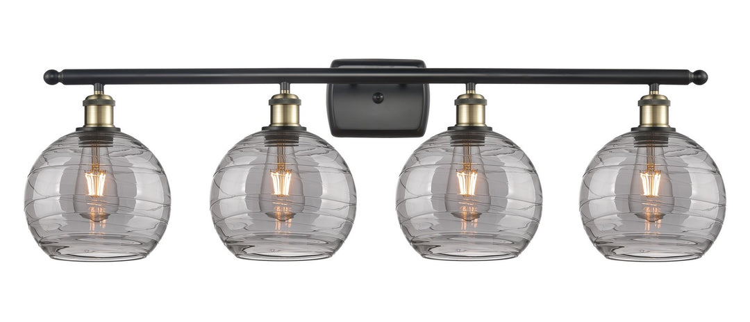 Innovations Ballston 516-4W-BAB-G1213-8SM Bath Vanity Light 36 in. wide - Black Antique Brass