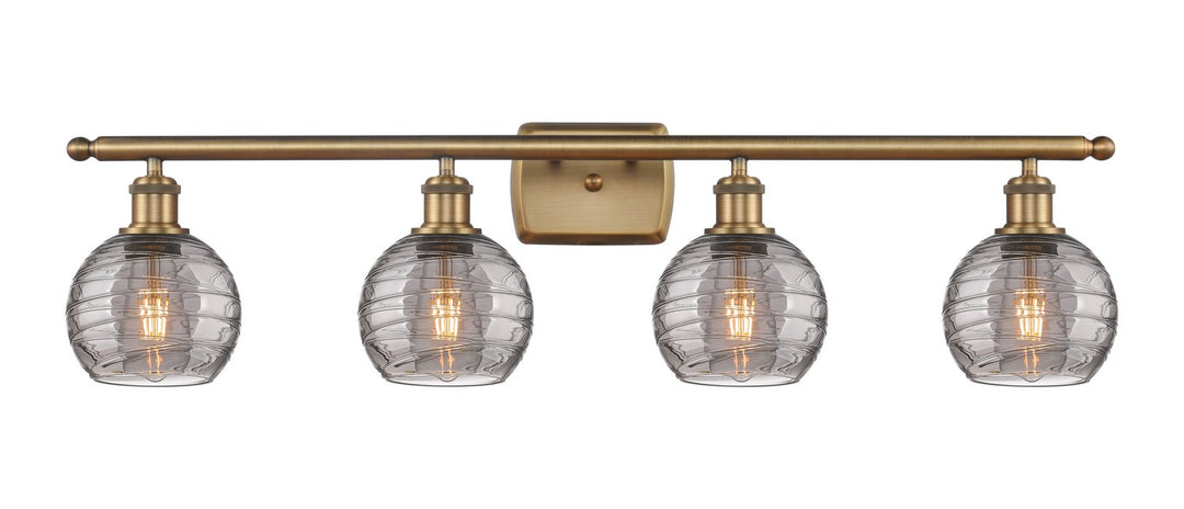 Innovations Ballston 516-4W-BB-G1213-6SM Bath Vanity Light 36 in. wide - Brushed Brass