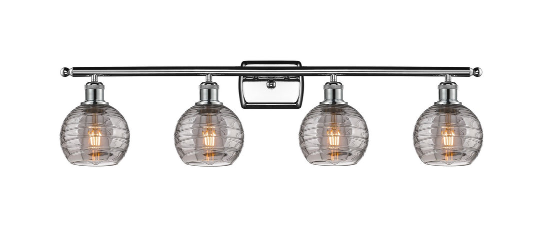 Innovations Ballston 516-4W-PC-G1213-6SM Bath Vanity Light 36 in. wide - Polished Chrome