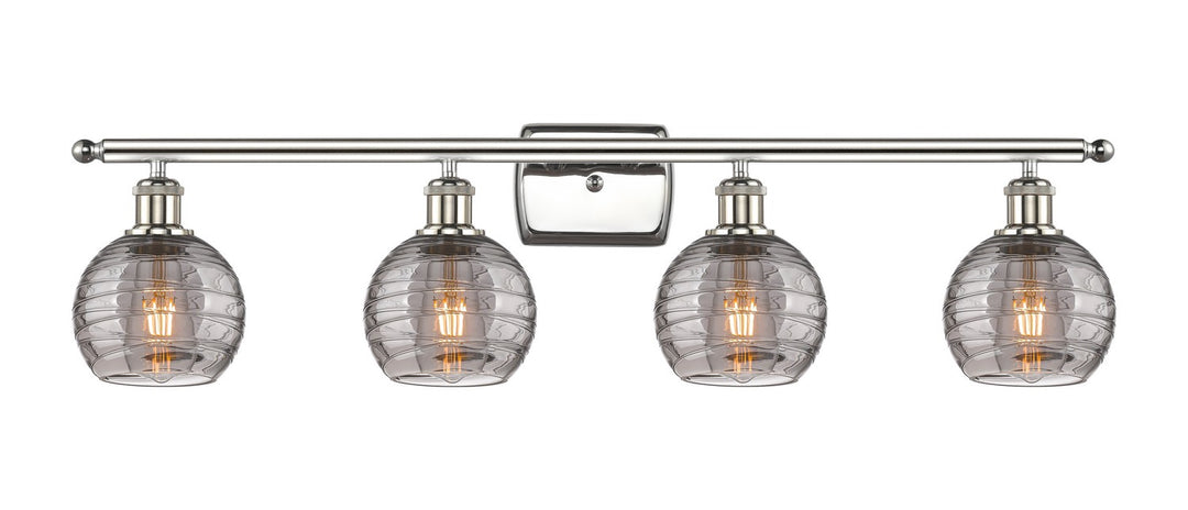 Innovations Ballston 516-4W-PN-G1213-6SM Bath Vanity Light 36 in. wide - Polished Nickel