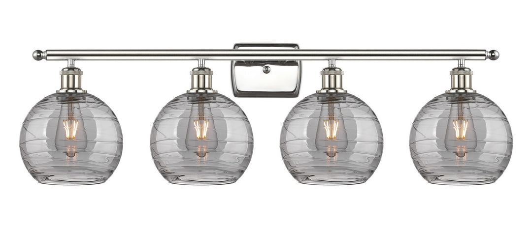 Innovations Ballston 516-4W-PN-G1213-8SM Bath Vanity Light 36 in. wide - Polished Nickel