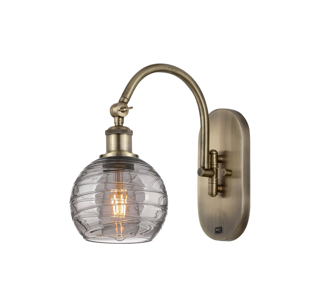 Innovations Ballston 518-1W-AB-G1213-6SM Wall Sconce Light - Antique Brass
