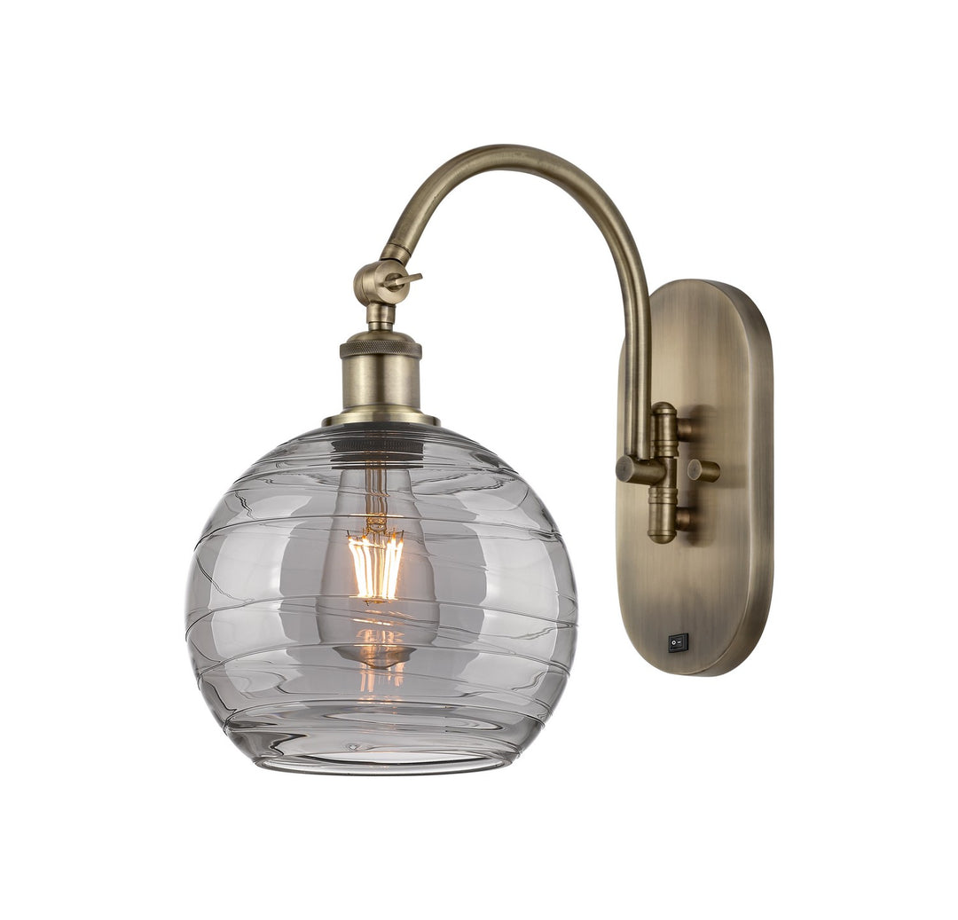 Innovations Ballston 518-1W-AB-G1213-8SM Wall Sconce Light - Antique Brass