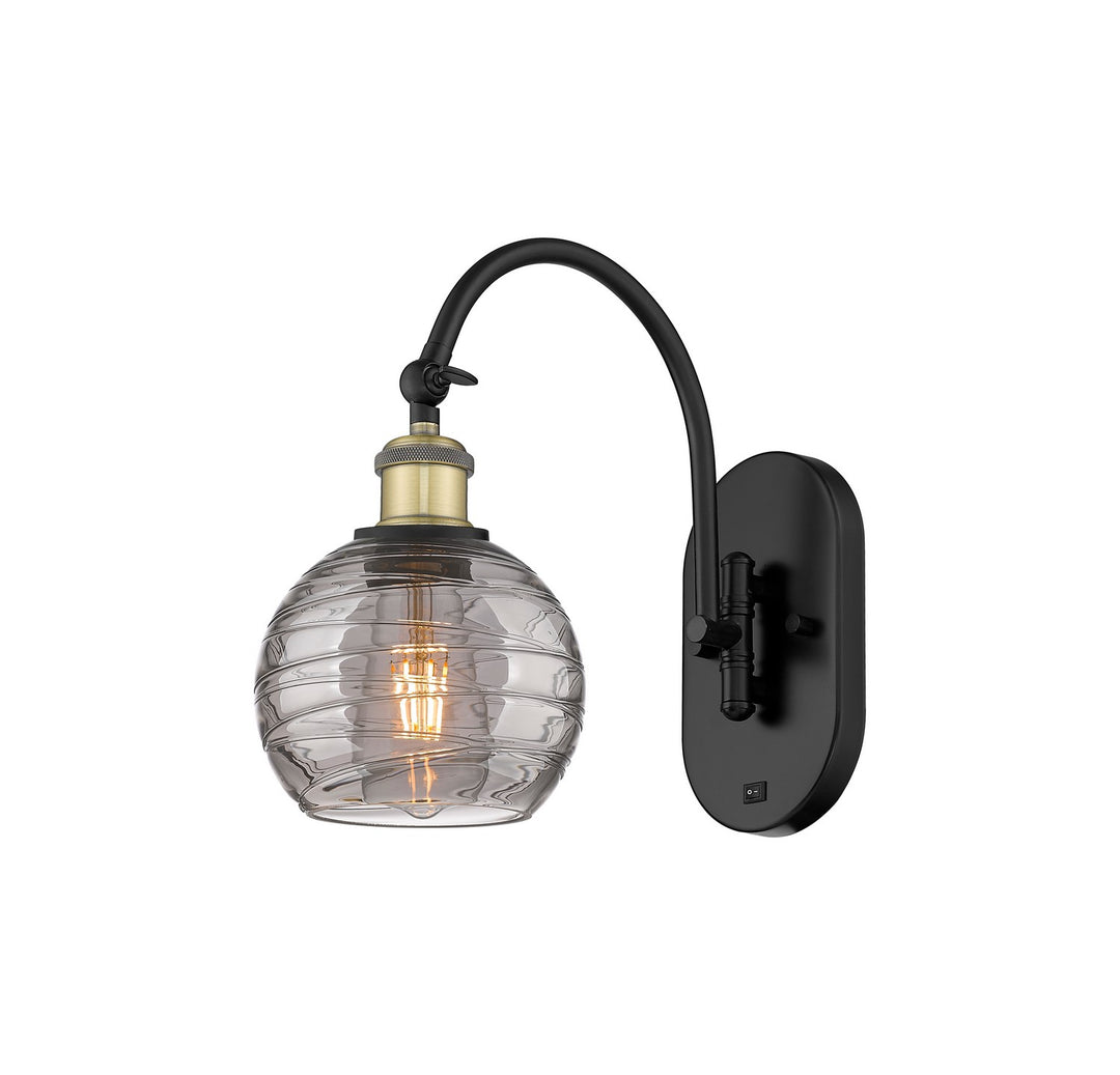Innovations Ballston 518-1W-BAB-G1213-6SM Wall Sconce Light - Black Antique Brass