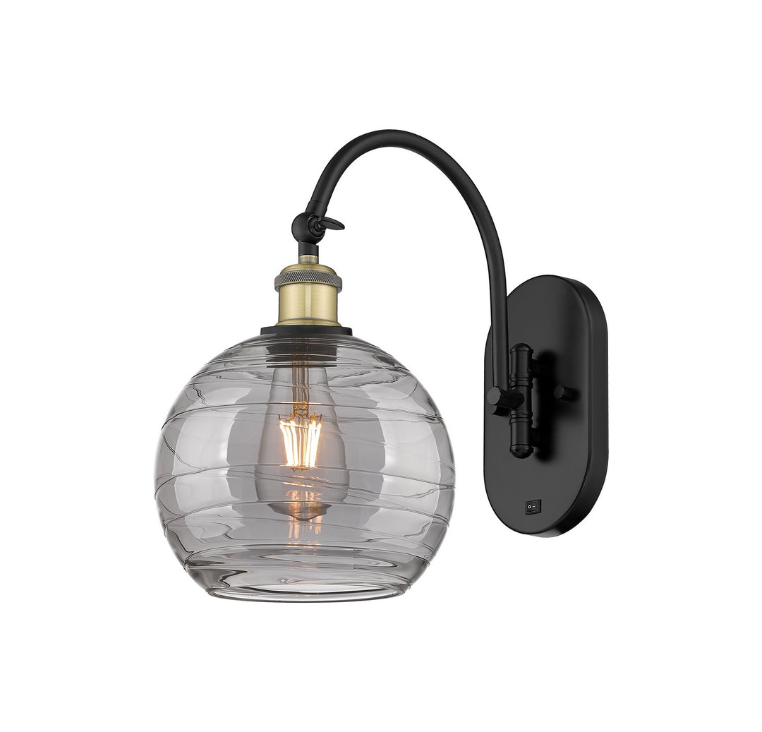 Innovations Ballston 518-1W-BAB-G1213-8SM Wall Sconce Light - Black Antique Brass